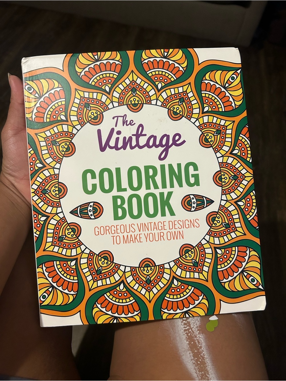 Vintage Coloring Book – Green & Orange